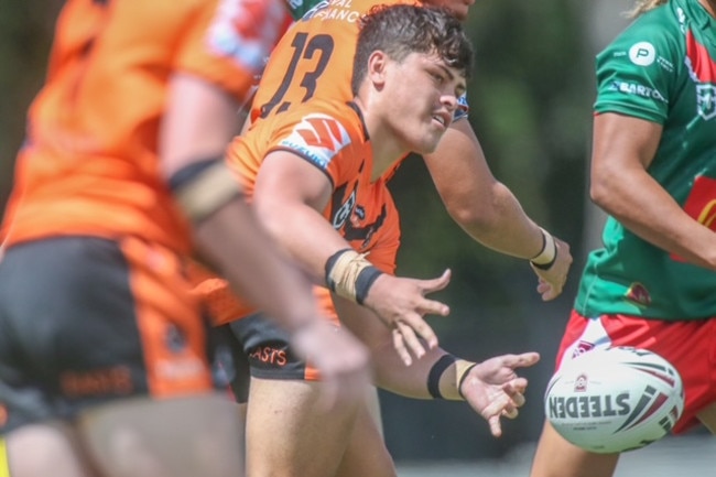 Kayliss Brown. Meninga Cup round 2 action between the Tigers and Seagulls. Picture: Stephen Archer