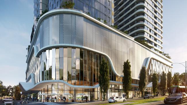 Work has begun on the $400 million Trio Box Hill towers project.