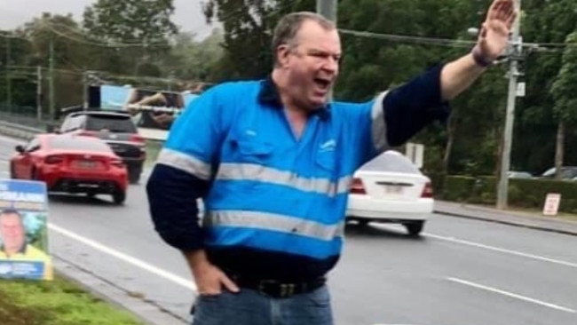 Christopher Lehmann campaigned for the seat of Ferny Grove in 2020.