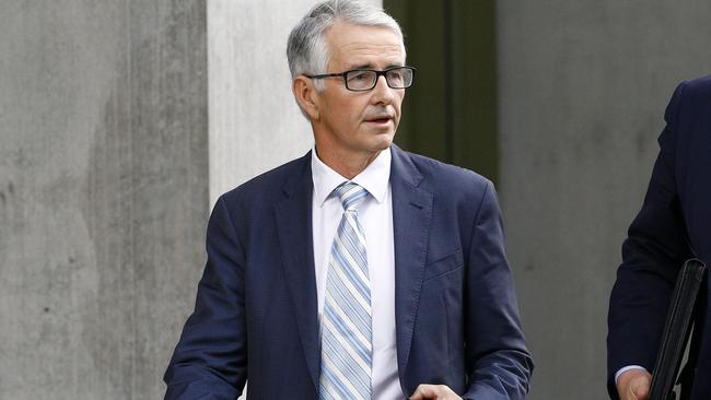 LNP Senator Gerard Rennick outside the Brisbane Supreme Court. Picture: Tertius Pickard