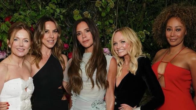 All five Spice Girls at Victoria’s recent 50th birthday party – the first time they’d all been seen together in six years.