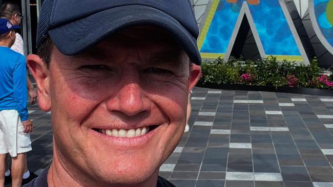 Today Show sports presenter Alex Cullen at the Australian Open. Picture: Facebook