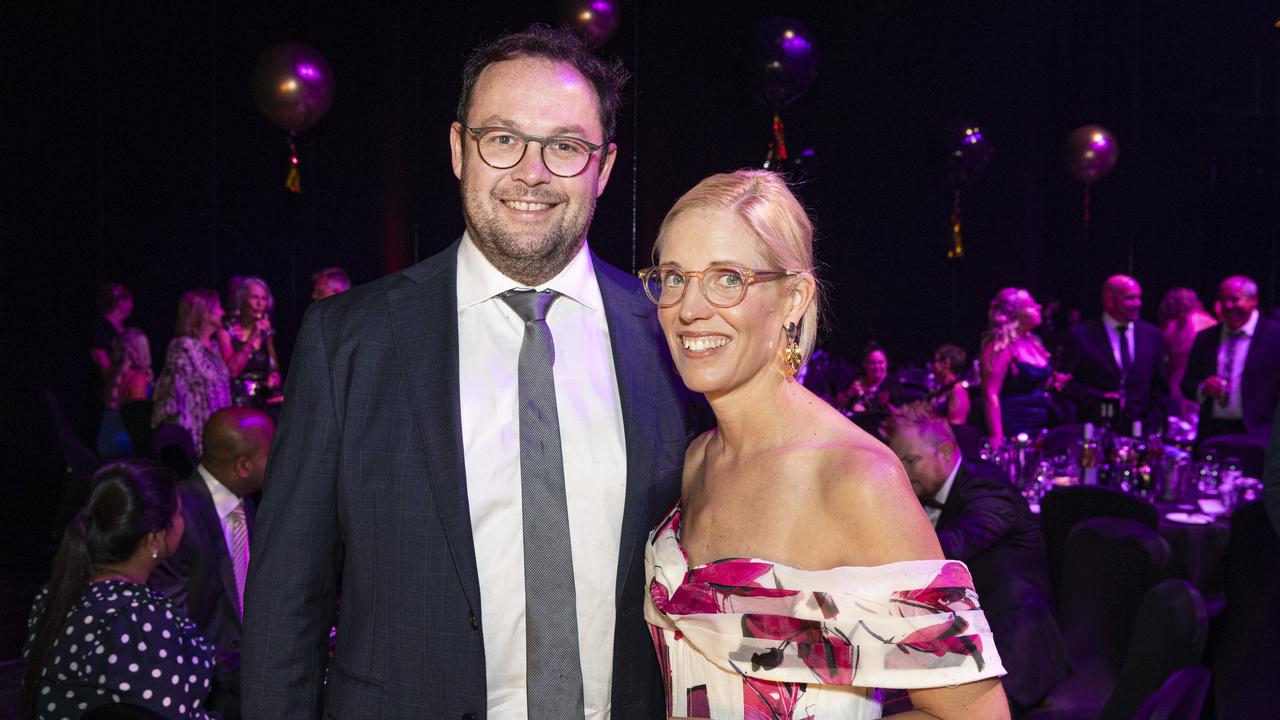 Gordon and Kiriley Grover at St Andrew's Toowoomba Hospital Ball at The Empire on Friday, November 1, 2024. Picture: Kevin Farmer