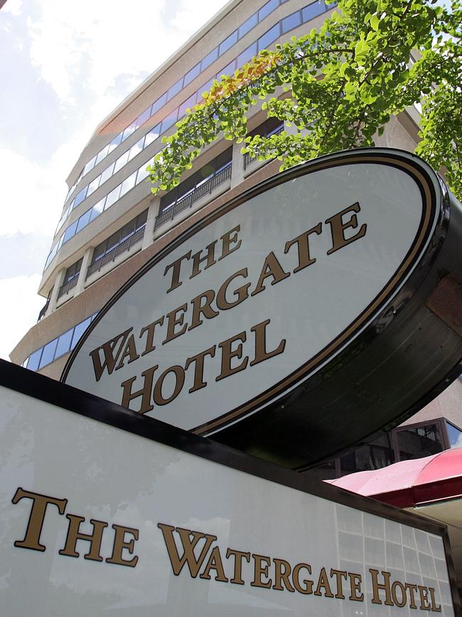 The Watergate hotel and office building in Washington, DC in 2005. Picture: AFP