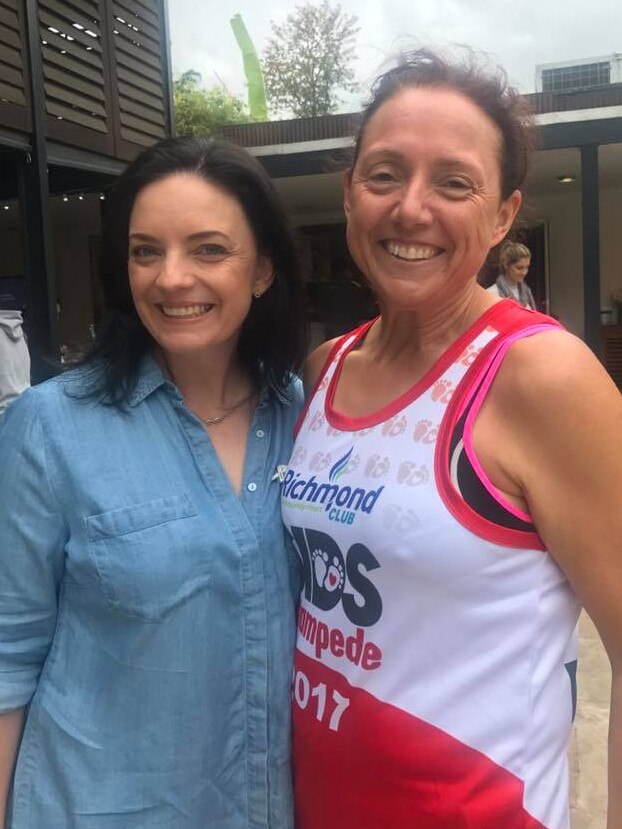 Labor MP Emma Husar and Penrith Chief Inspector Tracy Stone in October last year. Picture: Facebook