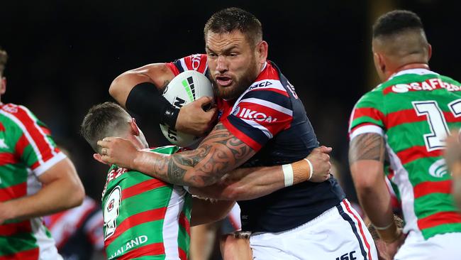 Jared Waerea-Hargreaves is leading the charge for the Roosters. Picture: Cameron Spencer/Getty Images