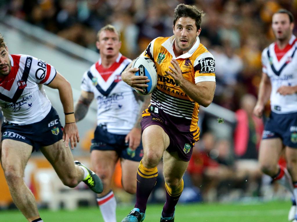 Ben Hunt during his first stint with the Broncos. Picture: Darren England.