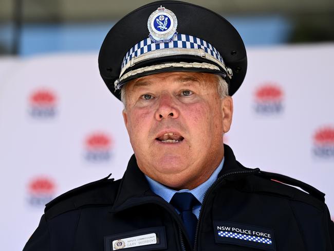 SYDNEY, AUSTRALIA - NewsWire Photos - JULY, 03, 2021: NSW Police Deputy Commissioner Gary Worboys speaks to the media during a COVID-19 press conference in Sydney. New South Wales has recorded 35 new locally transmitted coronavirus cases overnight, nine of which were infectious during their time in the community. Picture: NCA NewsWire/Bianca De Marchi