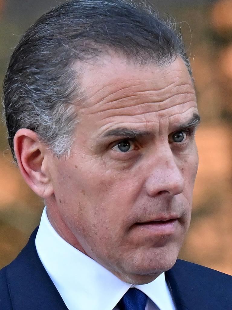 Hunter Biden after guilty pleas on Thursday, US time. Picture: Robyn Beck/AFP