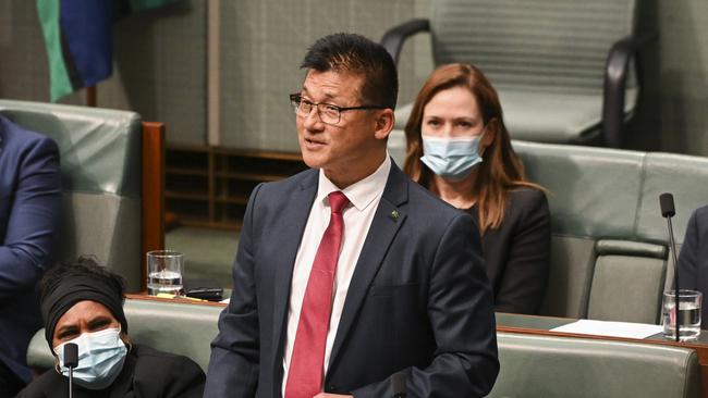 Tangney MP Sam Lim in parliament. Picture: NCA NewsWire / Martin Ollman