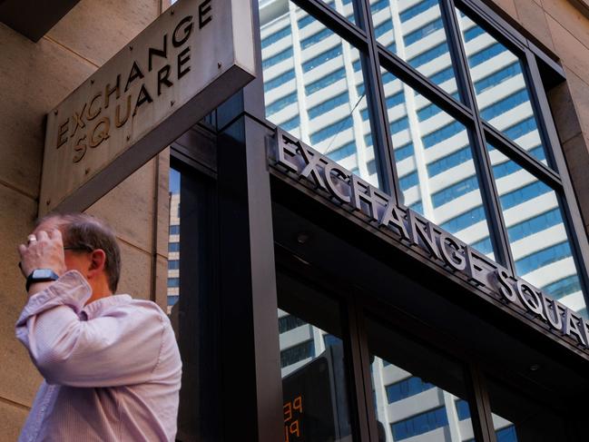 SYDNEY, AUSTRALIA - NewsWire Photos, October 29 2024. GENERIC. Stocks. Finance. Economy. People walk past the Australian Stock Exchange, ASX, on Bridge Street. Picture: NewsWire / Max Mason-Hubers