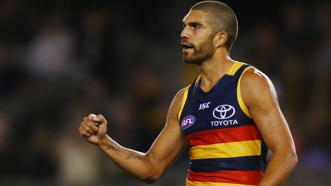 Curtly Hampton was among the best players for the Crows. Picture: Getty Images