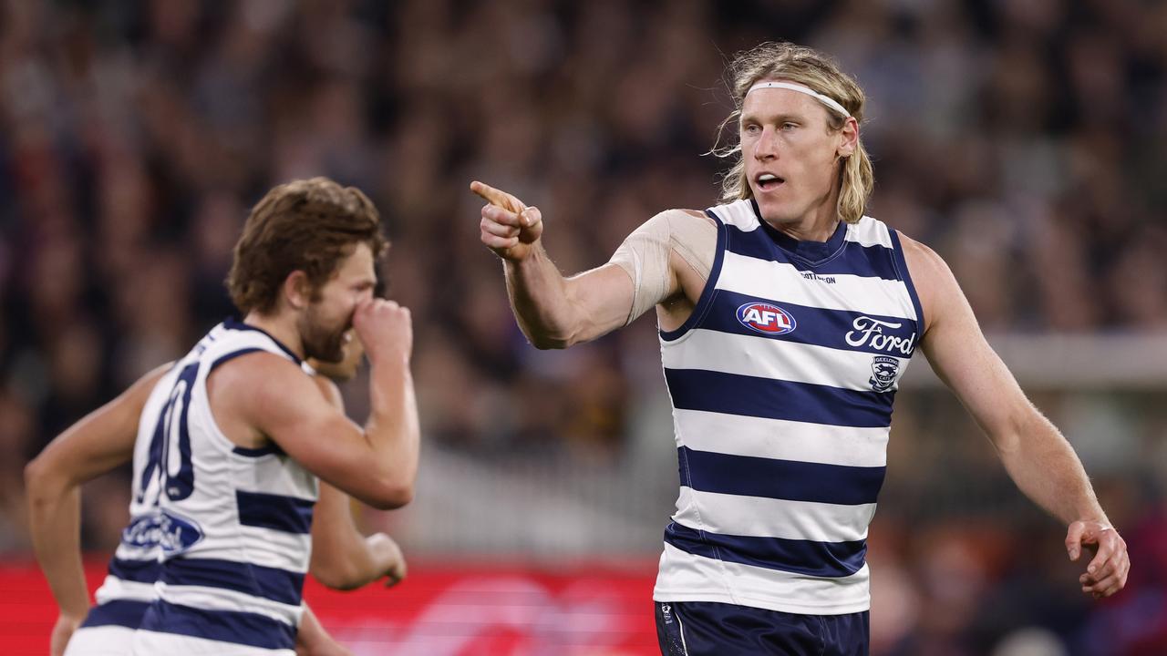 Mark Blicavs made a successful change from athletics to footy. (Photo by Darrian Traynor/AFL Photos/via Getty Images)