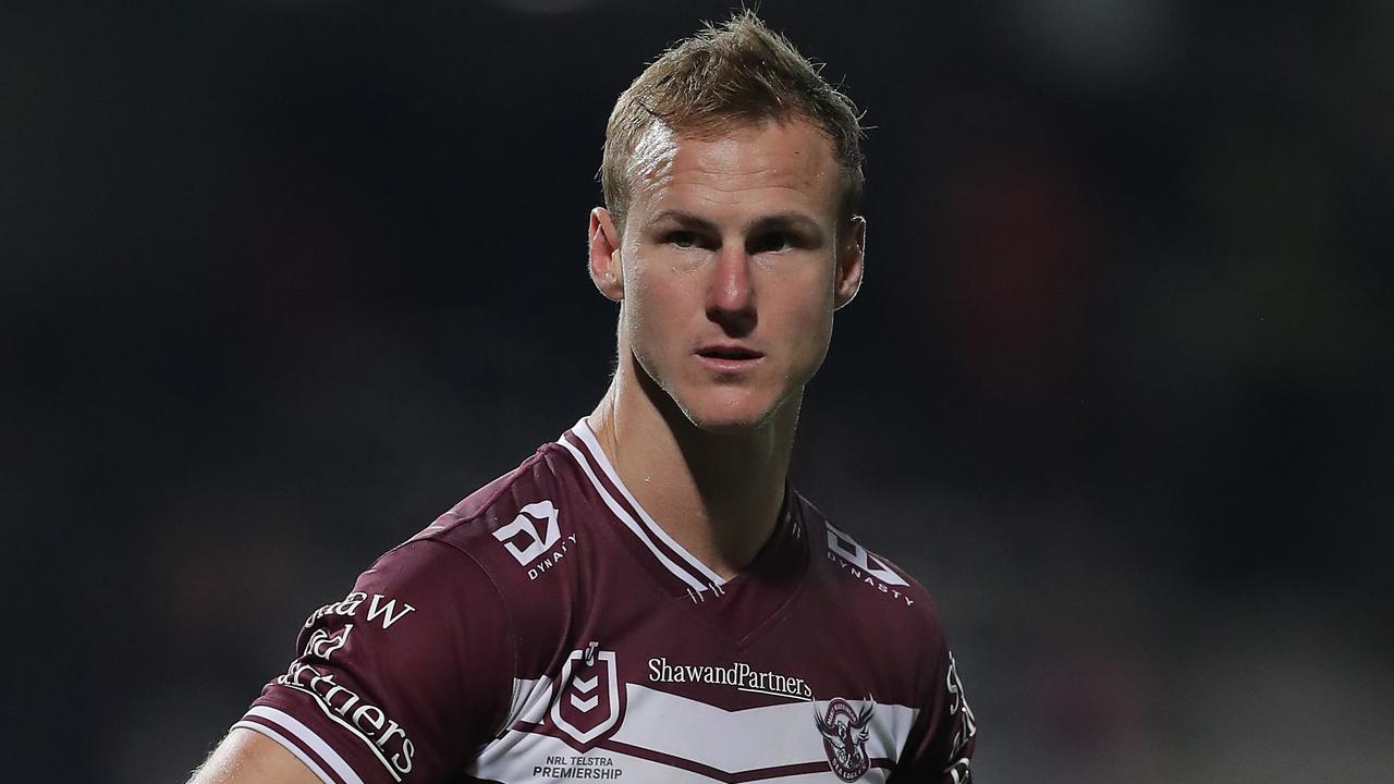 Daly Cherry-Evans looks on after an error against the Dragons