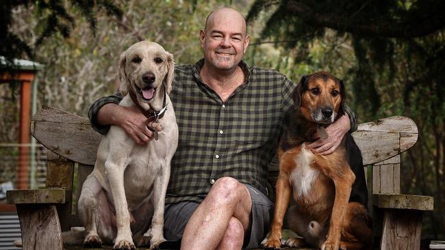 Herald Sun chief football writer Mark Robinson had a 6 way heart bypass operation. Picture: Michael Klein