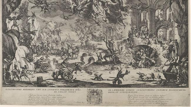 Detail: Jacques Callot, The Temptation of St. Anthony, 1635. The Metropolitan Museum of Art, New York, Bequest of Edwin De T. Bechtel. Featured inThe Sleep of Reason exhibition at the Art Gallery of South Australia.