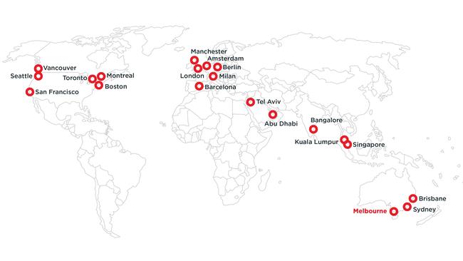 Melbourne’s peer cities.