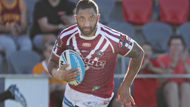 Benji Marshall is hoping for a Broncos. Marshall Try. Pic Annette Dew