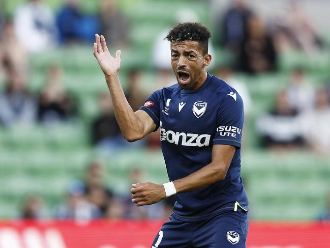 Former Victory attacker Ben Folami is one of Adelaide United’s new faces this season. Picture: Daniel Pockett/Getty Images