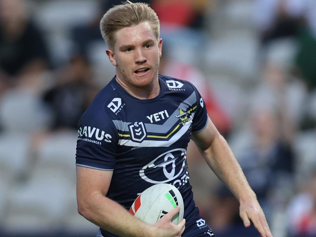 Tom Dearden returns to Suncorp Stadium to face his former club with the red-hot Cowboys on Friday night. Picture: Jason McCawley/Getty Images