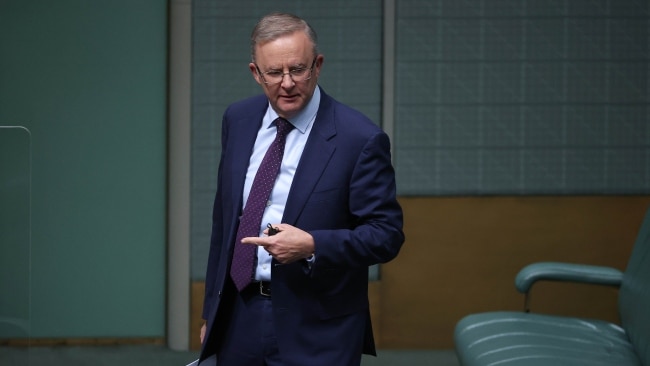 Labor leader Anthony Albanese says he wants to lead an 'optimistic' Government which reflects the determination of the Australian people. Picture: NCA NewsWire / Gary Ramage