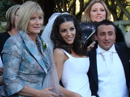 Sandra Short with daughter Francoise Colantoni-Short and Mario Alexandridis on their wedding day. Picture: Facebook