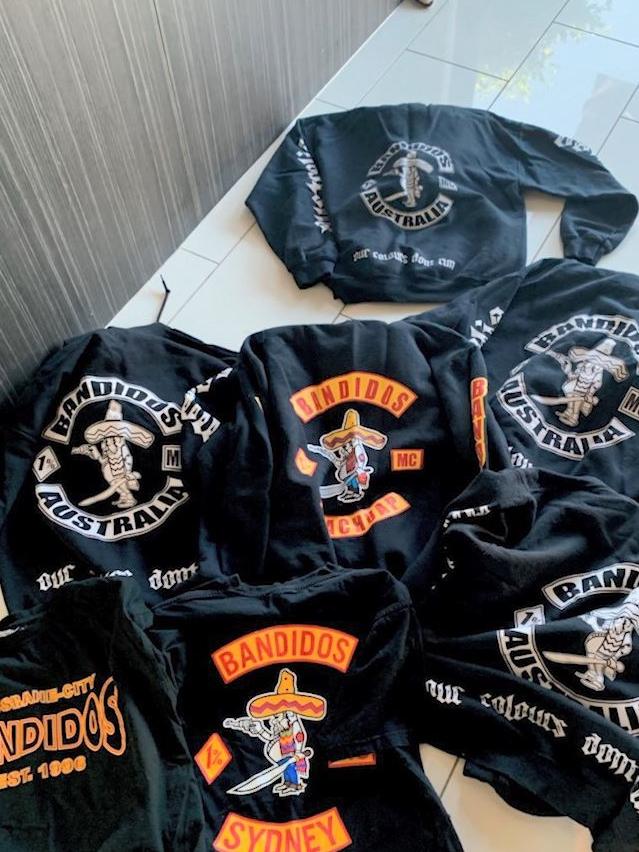 Several gang jackets were seized. Photo: QLD Police