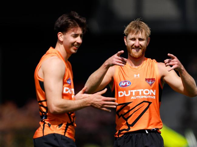 Dyson Heppell is pushing to be part of Essendon’s round 1 team. Picture: Dylan Burns/AFL Photos via Getty Images