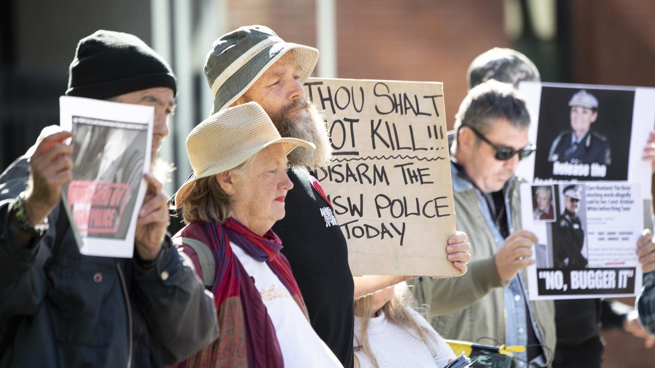 Ms Nowland’s death rattled Australians and lead to protests in NSW over police powers. Picture: NCA NewsWire/ Monique Harmer