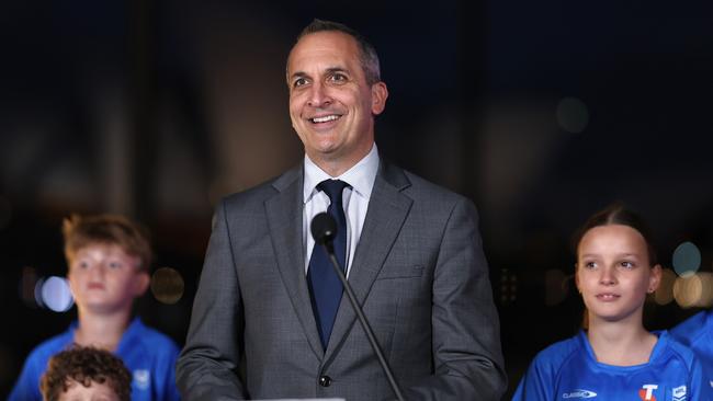 NRL chief executive Andrew Abdo speaks at the NRL grand final week launch: ‘We have bold ambitions for the future and we need to get the right value for our rights,’ he says. Picture: getty Images