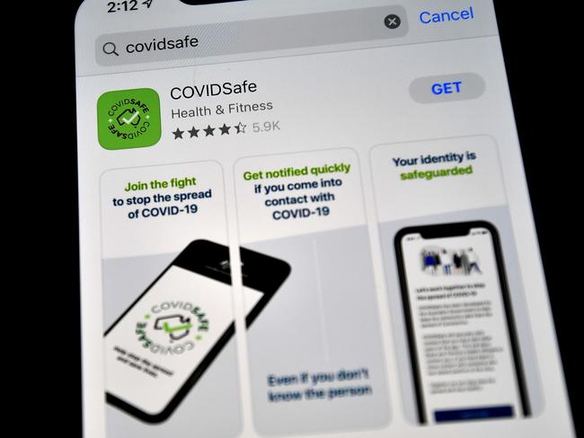 A tech expert pointed to hundreds of reviews in the Google and Apple app stores where people complain they haven’t been able to register. Picture: AFP