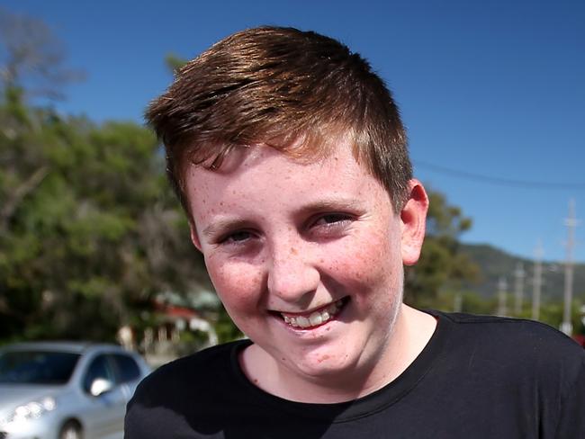 WEEKEND TELEGRAPHS SPECIAL. MUST TALK WITH PIC ED JEFF DARMANIN BEFORE PUBLISHING.  NSW mid north coast flood disaster. 13 yr old Archie Cross back on the street in North Haven where a week ago he was in his tinny rescuing people from their homes.  Nathan Edwards