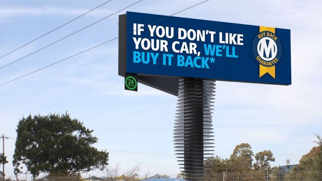 The aviation-themed electronic billboard has been rejected by VCAT. Picture: Supplied