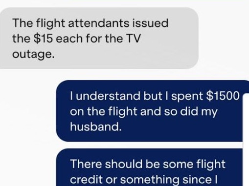 Jessica Chastain shared a private message exchange she had with JetBlue about the flight credit.