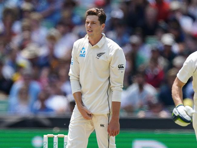 Mitchell Santner can’t seem to get anything right on Boxing Day.