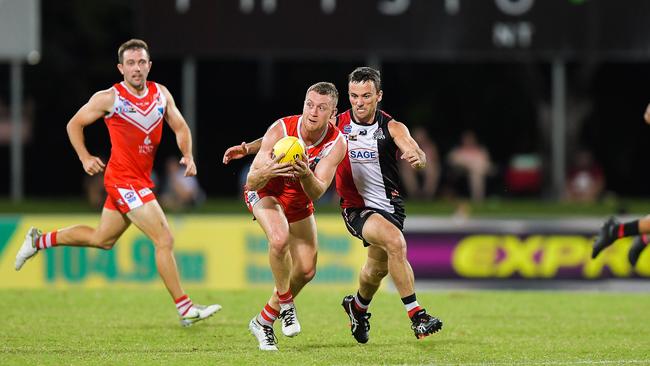 Waratah vs Southern Districts in the 2022-23 NTFL grand final. Picture PEMA TAMANG Pakhrin