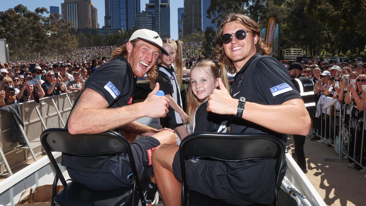 Jack Ginnivan at the AFL grand final parade. Picture: David Caird