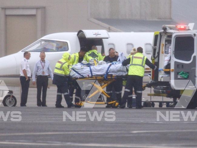 A dozen Aussie victims of the volcano are being flown to hospitals back home – including in Melbourne. Picture: Seven News