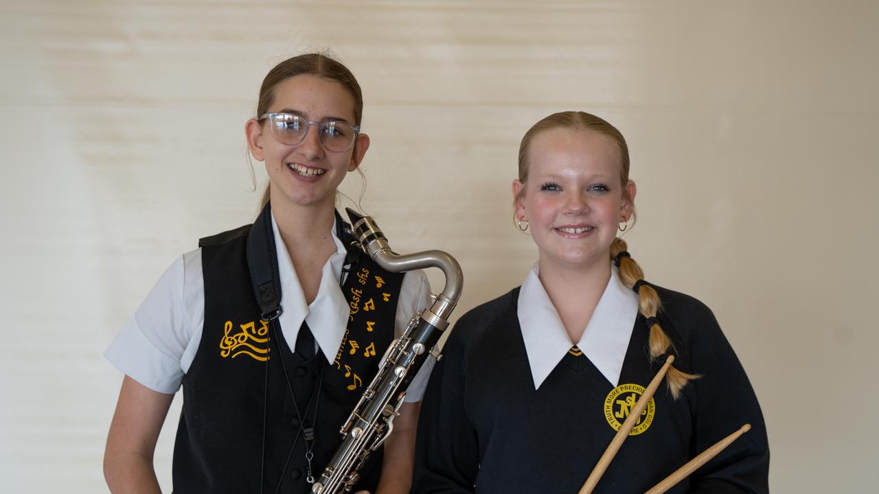 Marchella Kendall and Florence Penny from the James Nash State High School Concert Band at the Gympie Eisteddfod. Picture: Christine Schindler