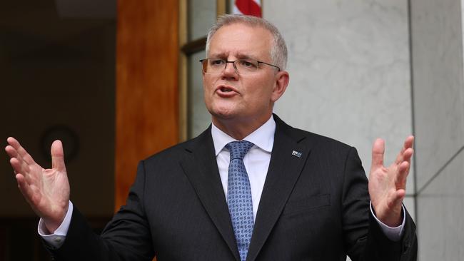 Scott Morrison in Canberra on Monday. Picture: Gary Ramage