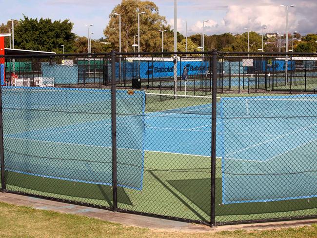 Shaw Park Tennis Centre at Wooloowin. Picture: David Clark