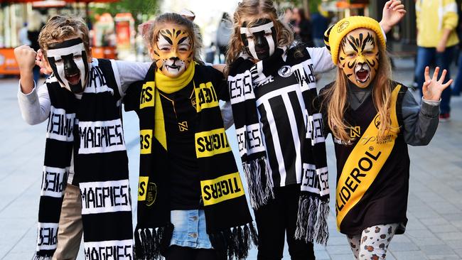 Jack , Lokan,7, Lila Stone ,9,Millie Lokan 5, and Evie White ,5. Picture: AAP Image/Mark Brake