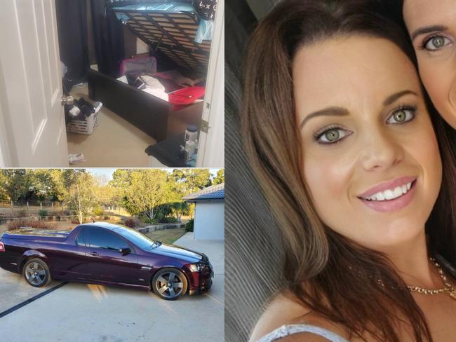 Lauren Peell's Blacksoil home was broken into with $20,000 in tools and camping gear stolen along with other items. Her Holden Commodore ute was also taken.