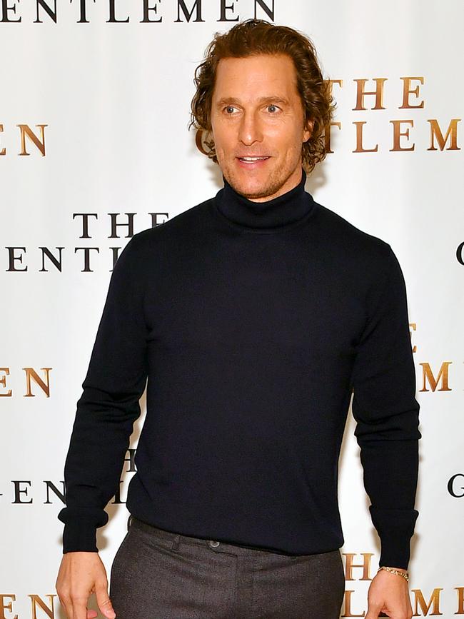 And McConaughey sporting flowing locks in January 2020. Picture: Slaven Vlasic/Getty Images