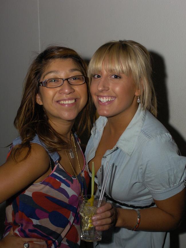 Violetta Pizzorno and Bonnie McRae at the Absolut 100 VIP Launch Party at Sugar nightclub.