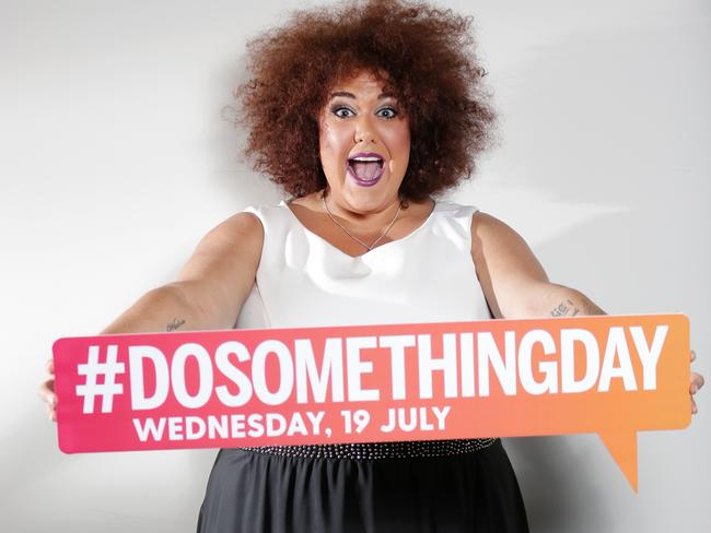 Casey Donovan urges people to get behind this year’s DoSomething Day celebrations.. Picture: Christian Gilles