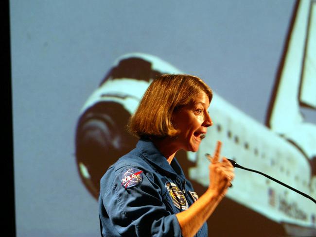 Former NASA astronaut Pam Melroy was inspired to go to space by the Apollo 11 Moon landing.