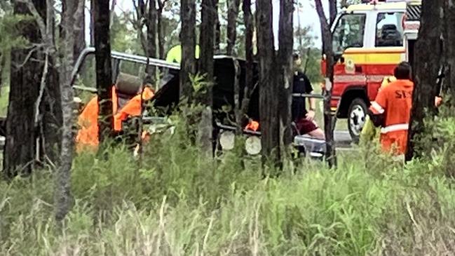 Mackay. Emergency crews were called to a serious crash at Valkyrie after a woman was trapped in her vehicle when it hit a tree.