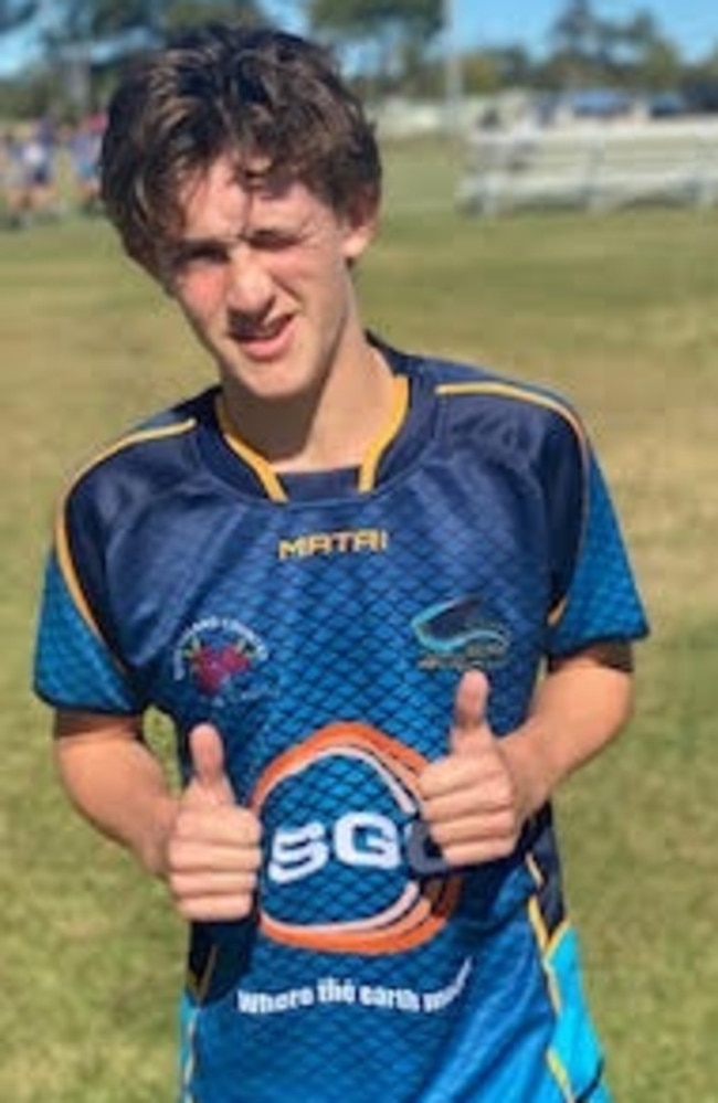 Sunshine Coast junior rugby union star Zac Zeremes.