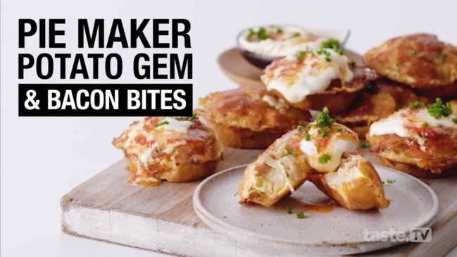 Pie maker cheesy potato gem and bacon bites